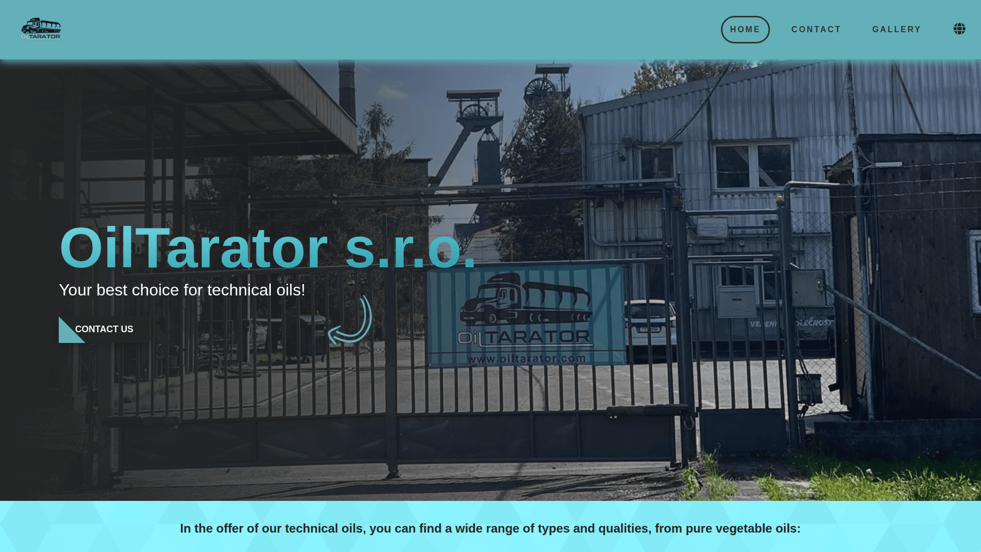 OilTarator - New Website for a Czech Oil Company