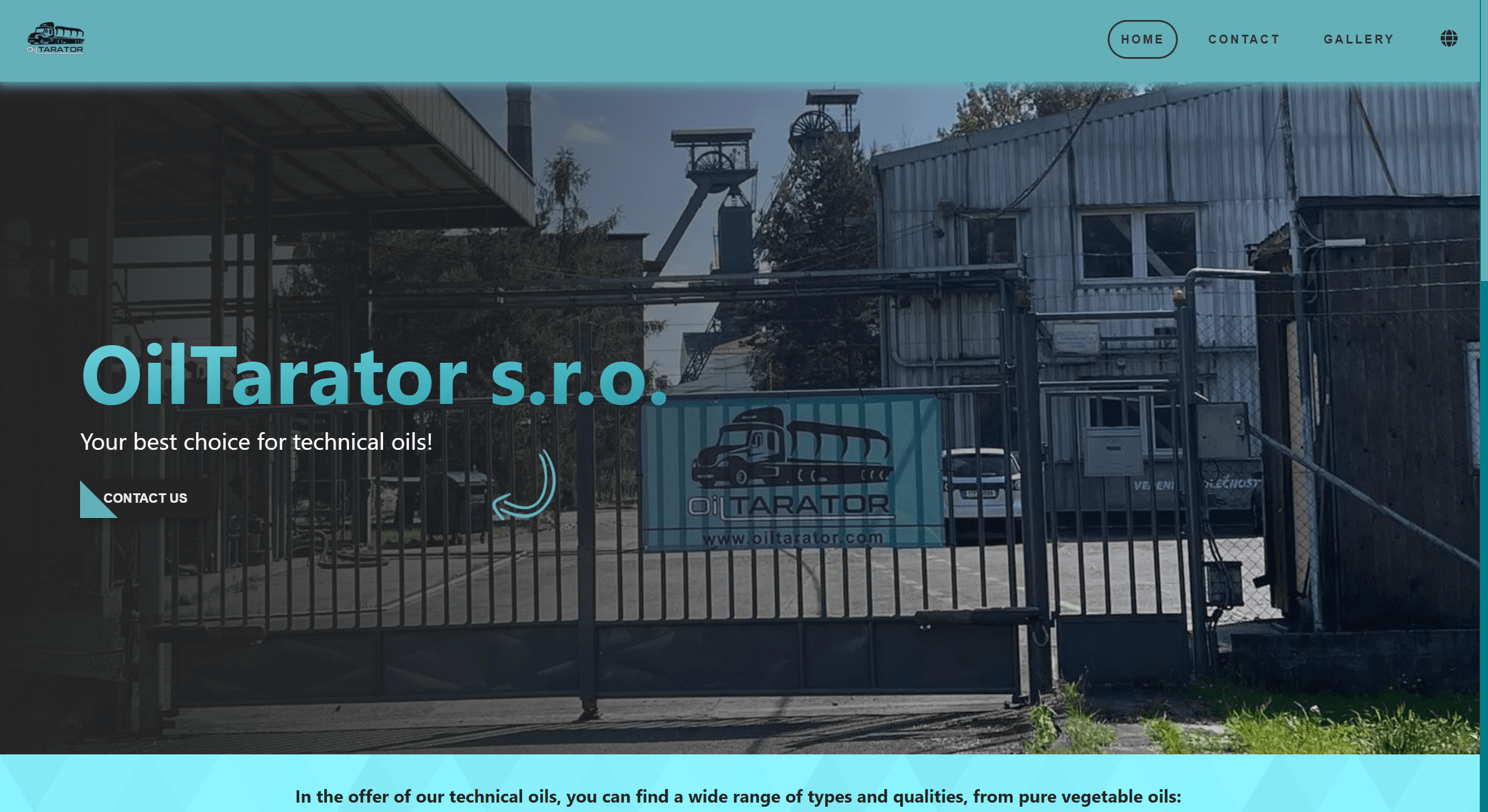 OilTarator - New Website for a Czech Oil Company